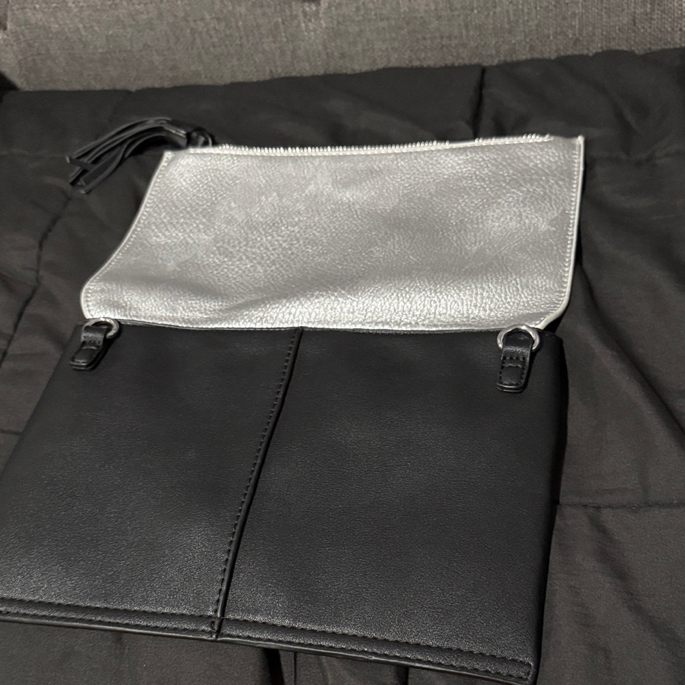 Black and Silver Clutch Bag